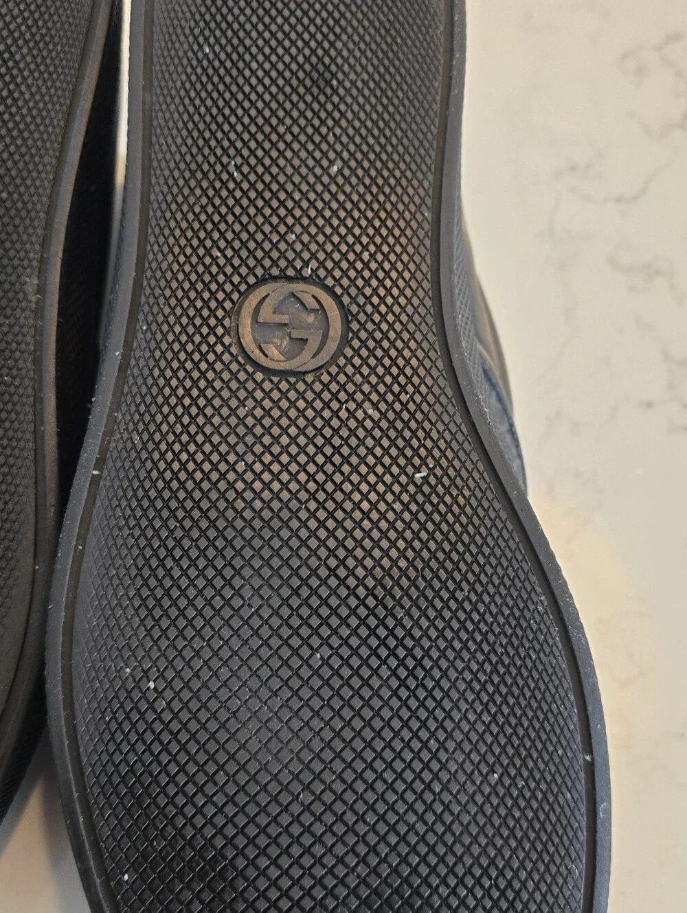 Gucci Black GG Supreme Slip-On Loafers 12